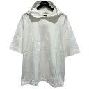 【中古】EMPORIO ARMANI　23SS 半袖シャツ フ―ディー ホワイト サイズ：XXL 【290324】（エンポリオアルマーニ）