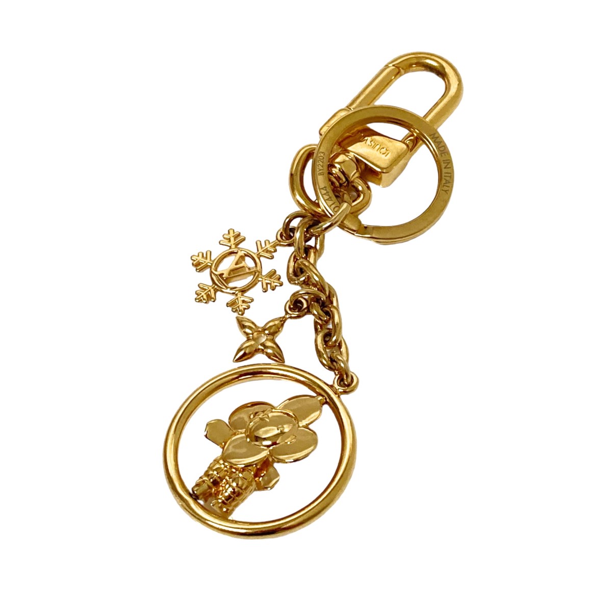 【中古】LOUIS VUITTONキーホルダー・ヴィヴィエンヌ アイススケート M01444 ゴールド サイズ:-【価格見直し】
