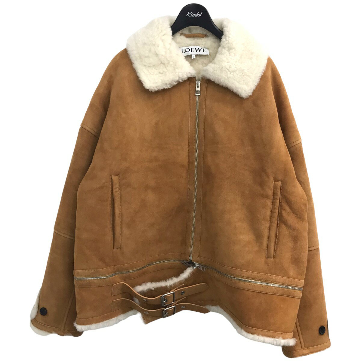 【中古】LOEWE　2022SS ムートンジャケット ベージュ サイズ：46 【010424】（ロエベ）