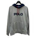 POLO RALPH LAUREN　ポリエステル ロゴパーカー グレー サイズ：M （ポロラルフローレン）