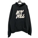 【中古】CELINE ｢STUDDED BOY DOLL HOODIE｣ スタッズ装飾プルオーバーパーカー ブラック サイズ：不明 【040424】（セリーヌ）