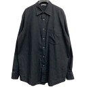 【中古】AURALEE 23SS Selvedge Super Light Denim Shirtスナップボタン加工デニム ブラック サイズ：4 【050424】（オーラリー）