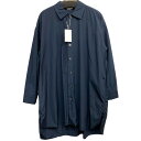 【中古】ARTS＆SCIENCE 22AW Bulky bal collar shirtオーバーサイズシャツコートジャケット ネイビー サイズ：2(オーバーサイズ) 【050424】（アーツアンドサイエンス）