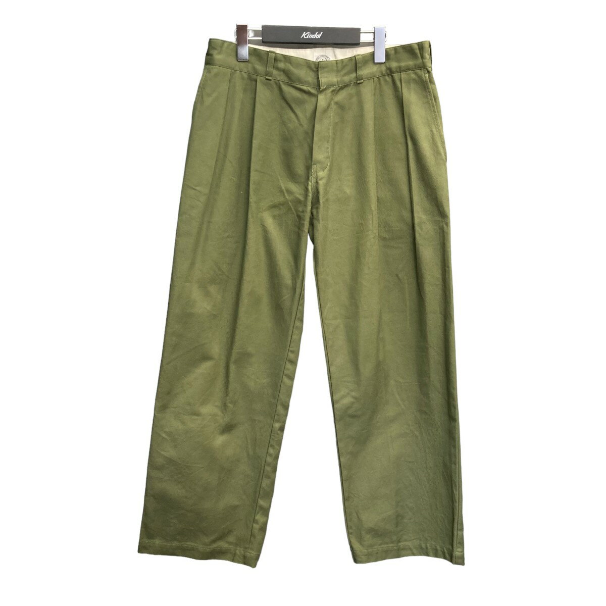 【中古】SIMPLY COMPLICATED「247 WORK TROUSERS」 ワークパンツ グリーン サイズ：2【価格見直し】