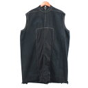 yÁzRick Owens@15SS faun Shield Tabard Hustler Denim Sleeveless ubN TCYFXS y060424zibNIEGXj