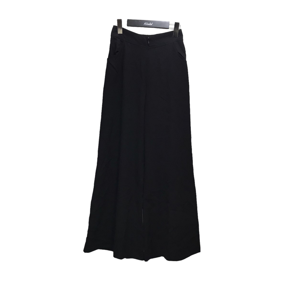 【中古】YOHJI YAMAMOTO　ウールギャバジンレギュラーラップパンツ FF-P07-100 ブラック サイズ：SS 【090424】（ヨウジヤマモト）