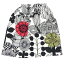 【中古】JUNYA WATANABE COMME des GARCONS × marimekko　18SS 花ドローイングプリント 変形ギャザー スカート ホワイト サイズ：XS 【080424】（ジュンヤワタナベ コムデギャルソン × マリメッコ）