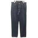 【中古】VISVIM デニムパンツ 04R SOCIAL SCULPTURE 04 UNWASHED インディゴ サイズ：W34 L30 【100424】（ビズビム）