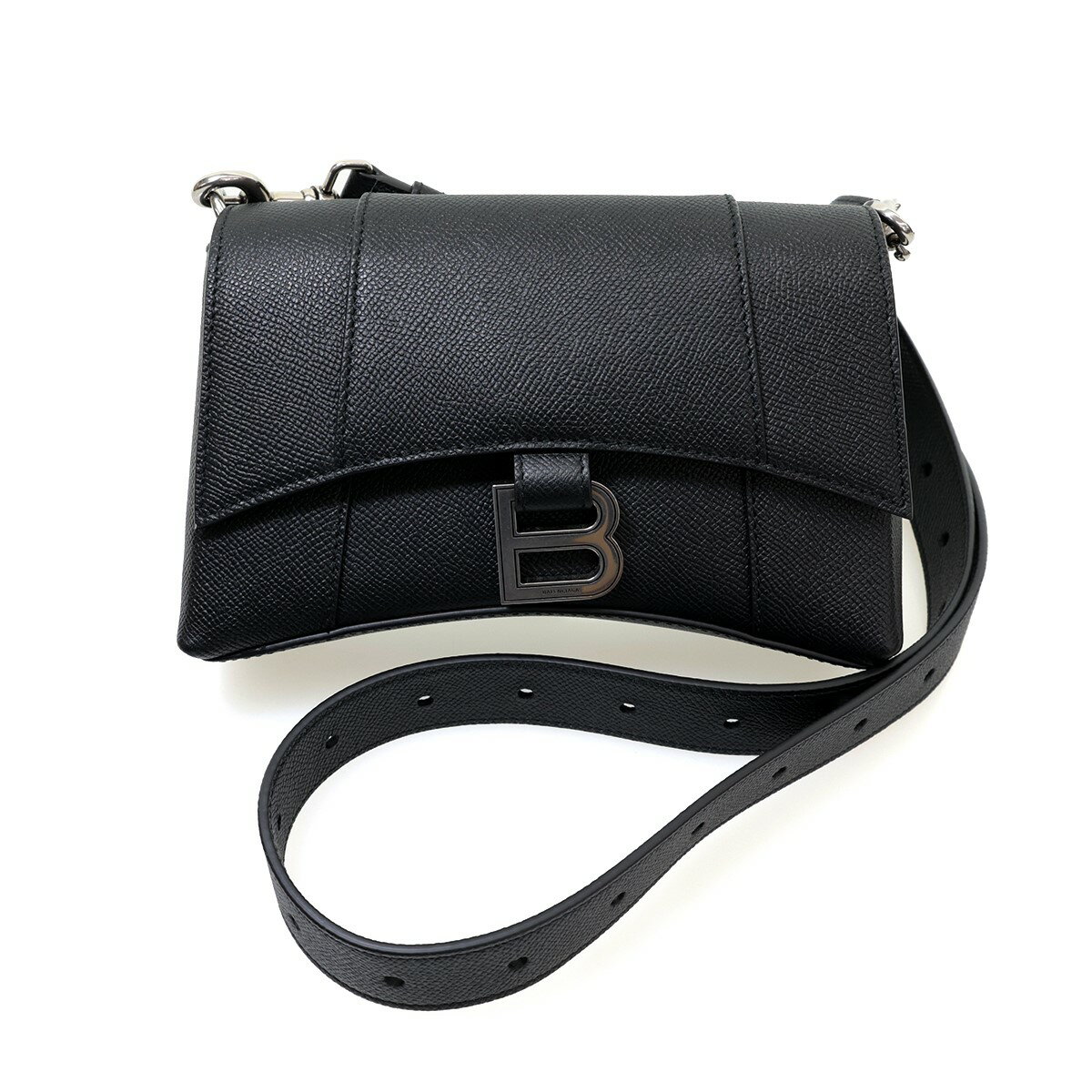 【中古】BALENCIAGA Downtown Cross Body Bag ダウンタウンクロスボディバッグ ブラック 【100424】（バレンシアガ）