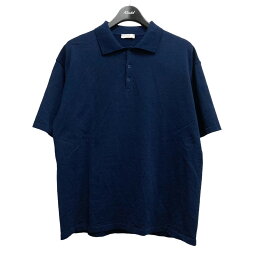 【中古】ATON　FRESCA KNIT POLO SHIRT SWEATER 7055671 ネイビー サイズ：4 【110424】（エイトン）