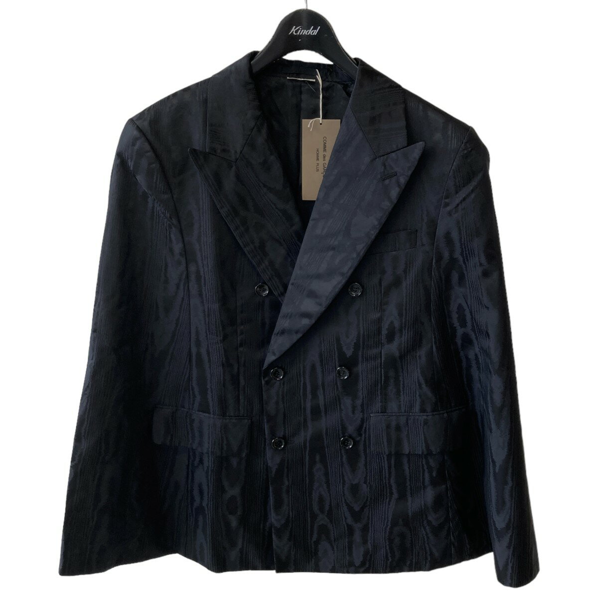 【中古】COMME des GARCONS HOMME PLUS　23AW ダブルブレスト テーラードポンチョ ブラック サイズ：S 