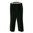 【中古】GUCCI　100周年／horsebit jacquard pant グリーン サイズ：40 【100424】（グッチ）