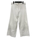 【中古】GALERIE VIE21AW ストレッチモールスキン ストレートパンツ 23041404302 ホワイト サイズ:38【価格見直し】