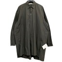 【中古】ARTS＆SCIENCE 22SS French grampa long shirtフレンチグランパロングシャツコート カーキ サイズ：1(オーバーサイズ) 【100424】（アーツアンドサイエンス）