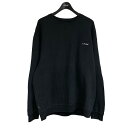 【中古】NEIGHBORHOOD2120KNH-CSM02 21AW ワッフルクルーネックニット ブラック サイズ:XL【価格見直し】