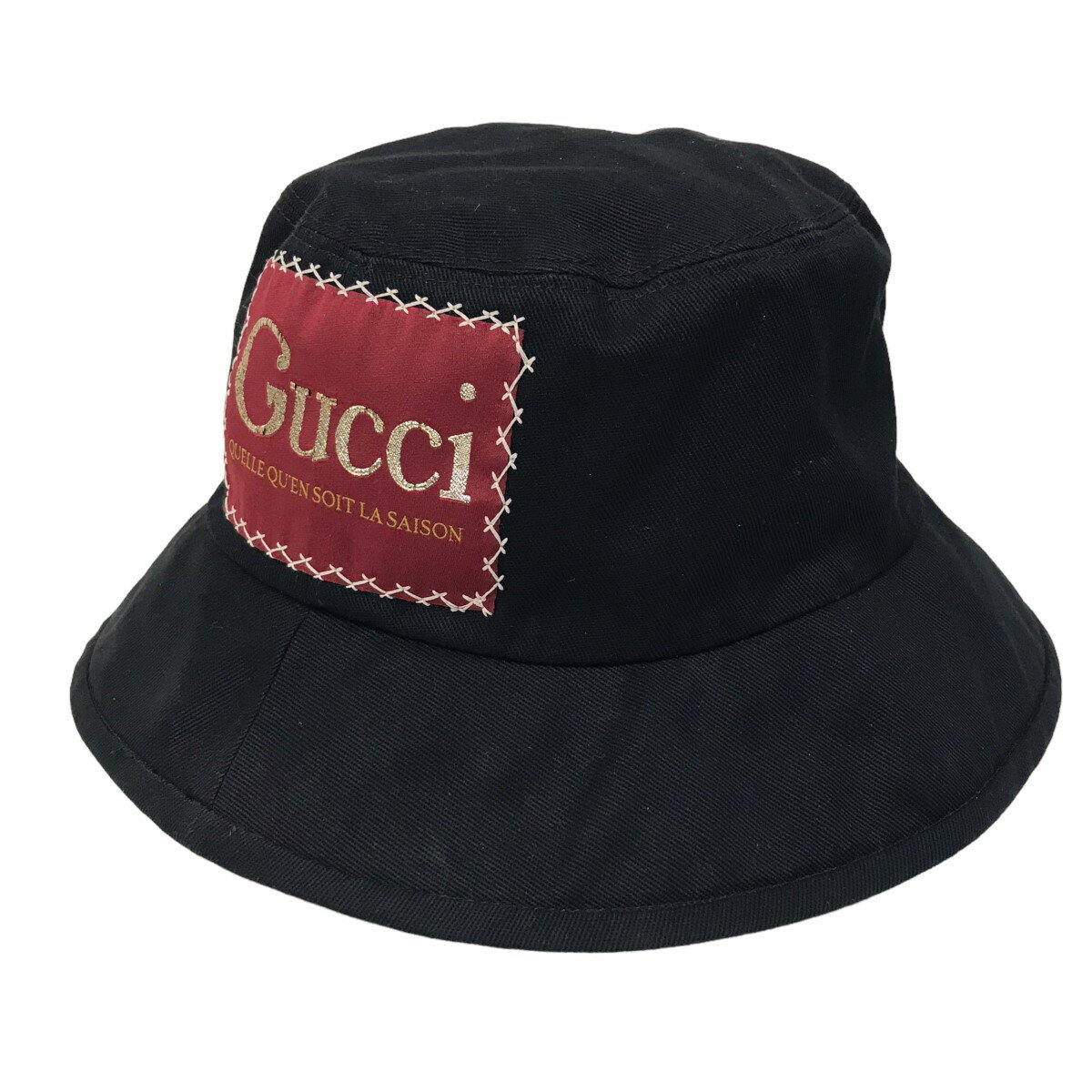 【中古】GUCCI　バケットハット 627174 ブラック サイズ：L 