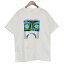 【中古】COME SUNDOWN　TIRED BUT WIRED T-SHIRT　プリントTシャツ ホワイト サイズ：M 【120424】（カムサンダウン）