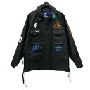 【中古】JUNYA WATANABE CdG MAN×PALACE　Wネーム　JACKET WM-J013 AD2023 ブラック サイズ：XS 【140424】（ジュンヤワタナベコムデギャルソンマン×パレス）