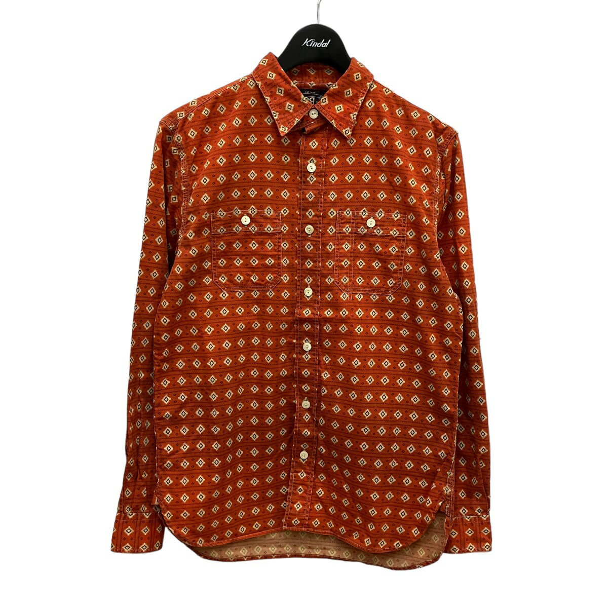 šRRLNATIVE PRINTED WORK SHIRTS  S 140424ۡʥ֥륢륨