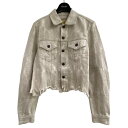 【中古】KAPITAL 「12oz Feather Denim 3rd Jacket」フェザーデニムジャケット アイボリー×ベージュ サイズ：1 【140424】（キャピタル）