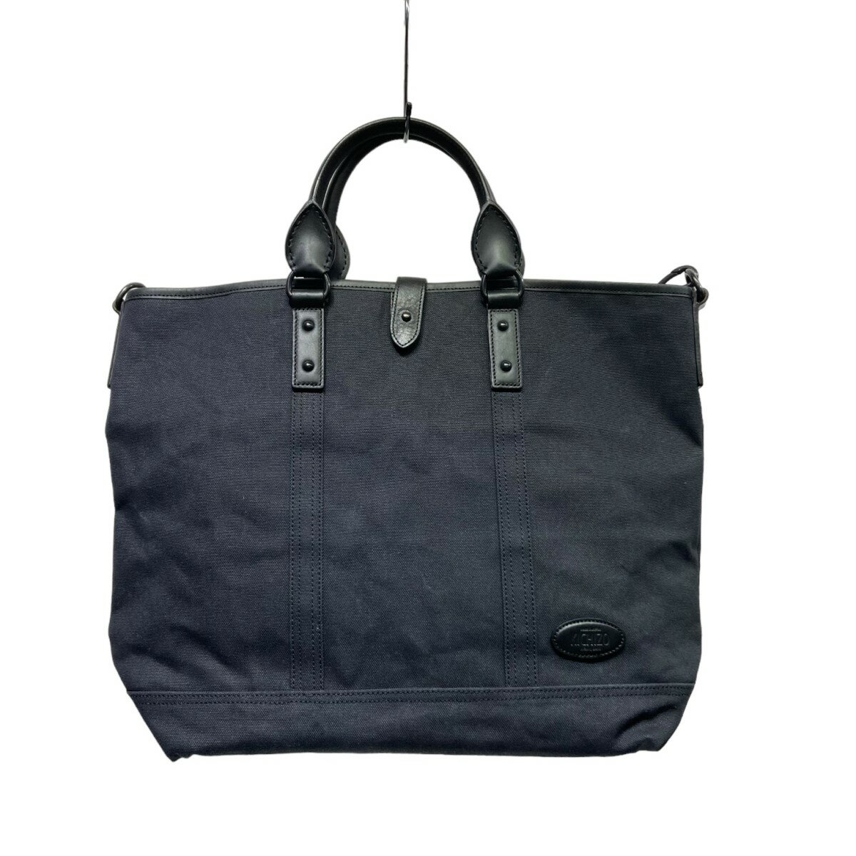 【中古】KICHIZO by Porter Classic ORGANIC COTTON CANVAS TOTE BAG トートバッグ ブラック 【140424】（キチゾウ バイ ポータークラシック）