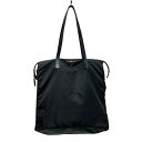 【中古】PRADA　トートバッグ ブラッ