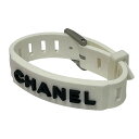 【中古】CHANEL　ラバーブレスレット ホワイト サイズ：- 【140424】（シャネル）