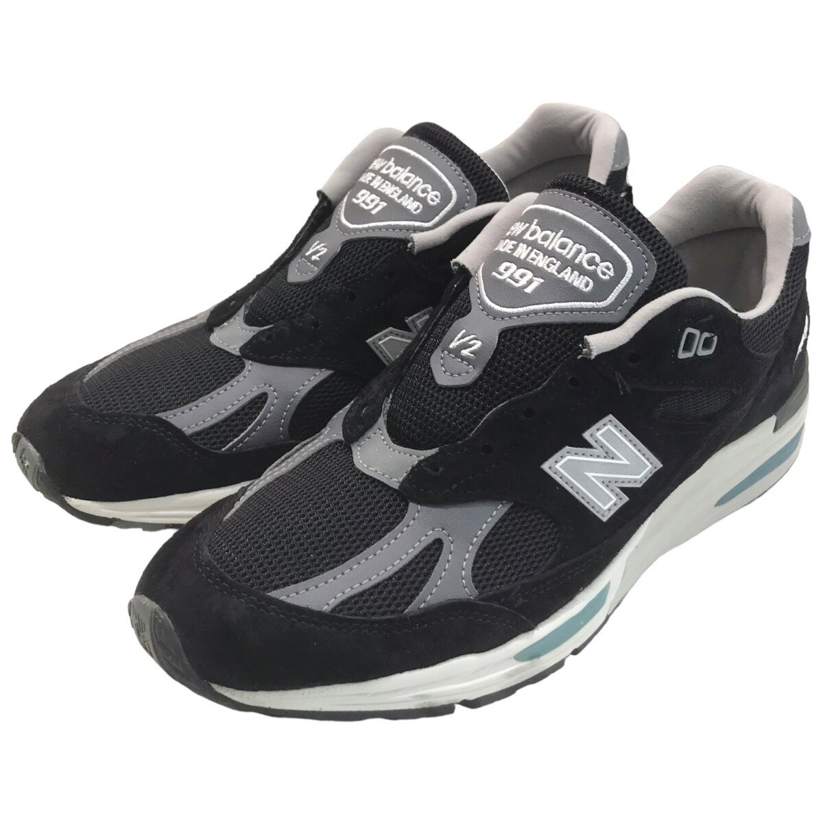 【中古】NEW BALANCEローカットスニーカー U991BK2 ブラック サイズ：26cm【価格見直し】