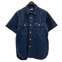 【中古】JELADO ストライプ ワークシャツ インディゴ サイズ：L 【180424】（ジェラード）