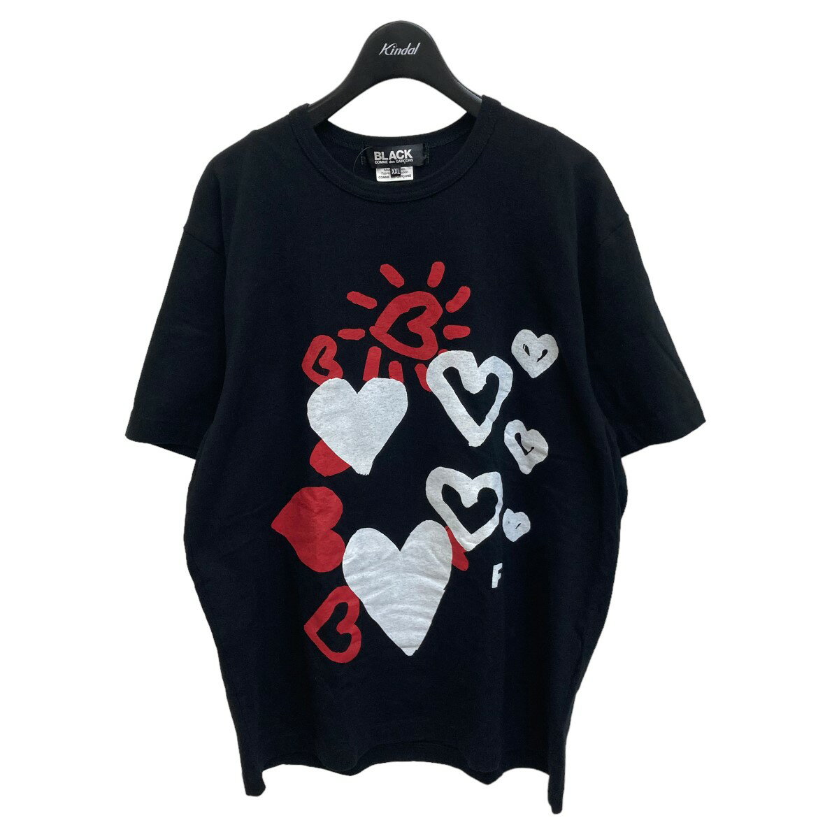 【中古】BLACK　COMME　des　GARCONSTシャツ 1J-T503 ブラック サイズ：XXL