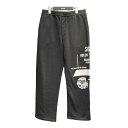 【中古】PRADA　2021SS 「Black ’Signaux’ Baggy Sweatpants」 スウェットパンツ ブラック サイズ：L 【180424】（プラダ）