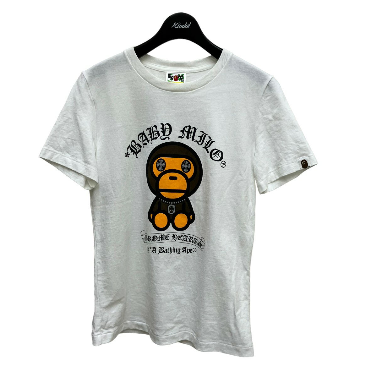 【中古】A BATHING APE×CHROME HEARTS　Tシ