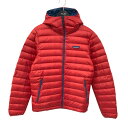 【中古】patagonia　Down Sweater Hoody ダウンジャケット 84701 レッ ...