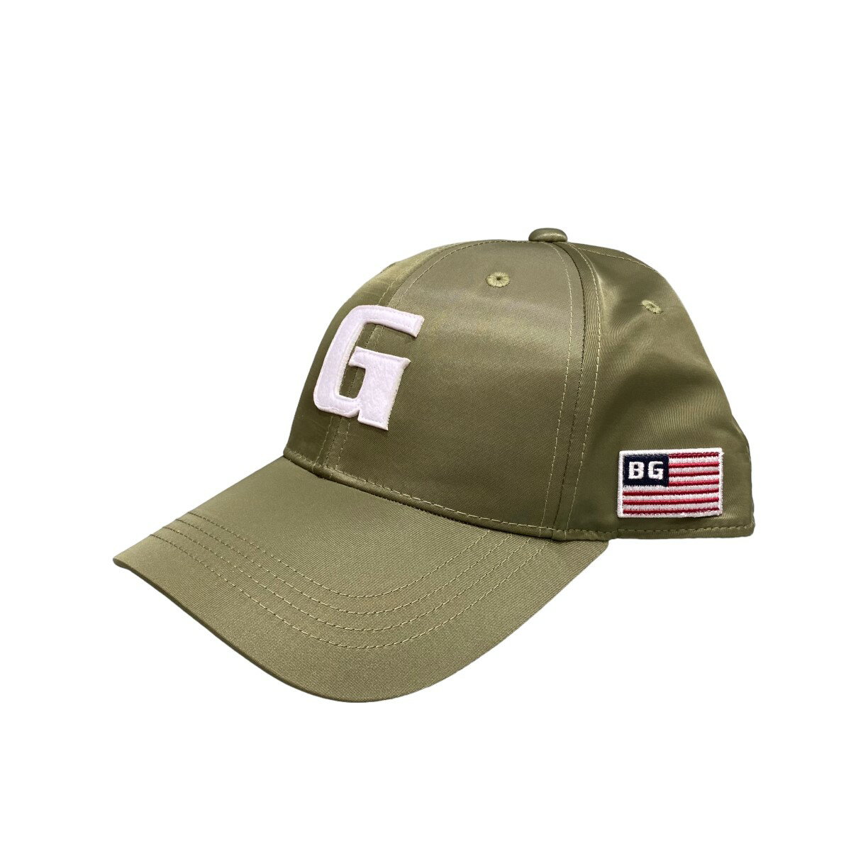 【中古】BRIEFING　TWILL INITIAL CAP Gワッペン ナイロンベースボールキャップ カーキ 【180424】（ブリーフィング）