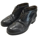 【中古】m moriabcシェルコードバンブーツ ブラック サイズ:サイズ表記無し【価格見直し】(4)