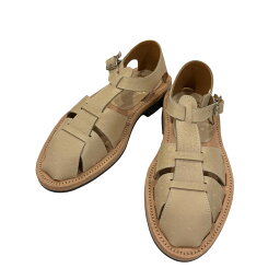 【中古】BRUSCHETTA SHOES　ORLEANS(OSTRICH) サンダル BC1 ベージュ サイズ：40 【220424】（ブルスケッタ シューズ）