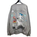 【中古】WACKO MARIA　2023AW 世界平和プロジェクトSWEAT SHIRT type8 グレー サイズ：XL 【220424】（ワコマリア）