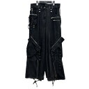 NO／FAITH STUDIOS　CARGO DENIM PANTS デニムカーゴパンツ ブラック サイズ：L （ノーフェイスストゥディオス）