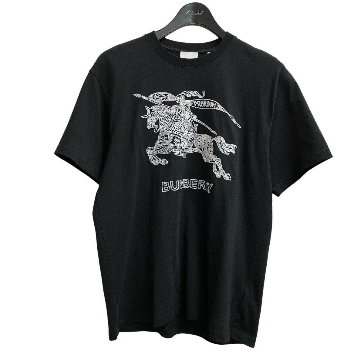 【中古】BURBERRY　23AW Tシャツ 8072775 ブラック サイズ：XS 【230424】（バーバリー）