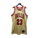 【中古】MITCHELL ＆ NESS 19SS マイケルジョーダンユニフォーム レッド×ゴールド サイズ：M 【230424】（ミッチェルアンドネス）