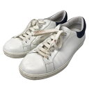 【中古】PRADA　ローカットスニーカー 2EG368 ホワイト サイズ：7(27．5) 【230424】（プラダ）