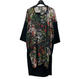 【中古】Vivienne Westwood MAN　プリント切替ロング丈半袖Tシャツ ブラック×マルチカラー サイズ：Free 【230424】（ヴィヴィアンウエストウッドマン）