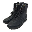 【中古】adidas×Barbour ｢GSG-9」ハイカットスニーカー B41160 ブラック サイズ：27．5 【240424】（アディダス×バブアー）