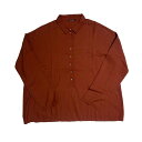 【中古】Album di Famiglia　2023SS COLLAR SHIRT カラーシャツ ブリックレッド サイズ：Free 【240424】（アルバム ディ ファミリア）