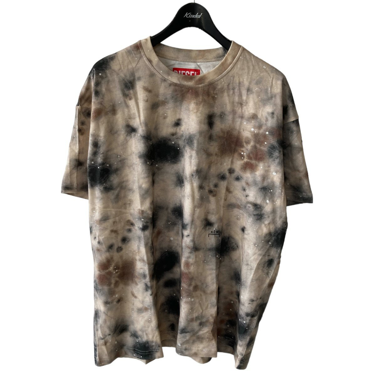 【中古】DIESEL　×A-COLD-WALL タイダイ柄 Tシャツ ベージュ サイズ：XXL 【250424】（ディーゼル）