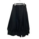 yÁzREGULATION Yohji Yamamoto@POLYESTER TWILL JERSEY SKIRT XJ[g FU-S53-901 ubN TCYF2 y250424ziM[V@EW}gj