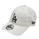 【中古】NEW ERA LOSANGELES DODGERS CAP ロサンゼルスドジャースキャップ ホワイト サイズ：Free 【240424】（ニューエラ）