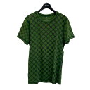 【中古】KRIS VAN ASSCHE ドット柄クルーネックTシャツ グリーン サイズ：S 【240424】（クリスヴァンアッシュ）