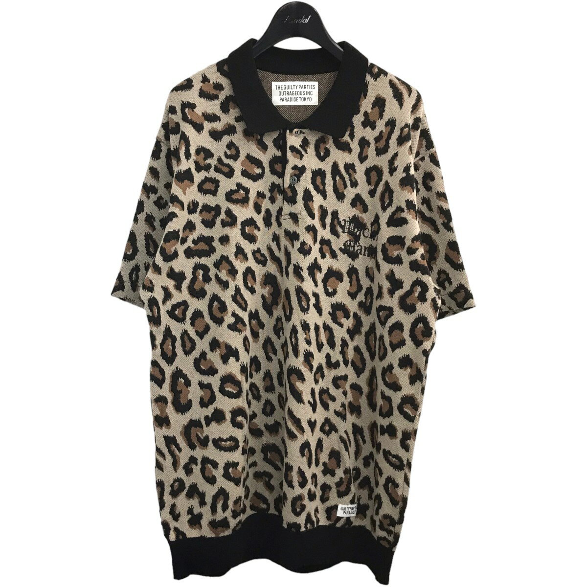 yÁzWACKO MARIA@LEOPARD KNIT JACQUARD POLO SHIRTIp[hjbg|Vc x[W TCYFL y260424ziR}Aj