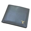 【中古】TOD’S2つ折りレザー財布 ベージュ【価格見直し】
